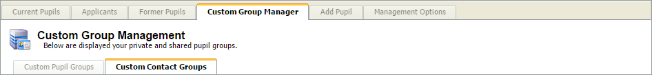 Create an iSAMS group step 1.