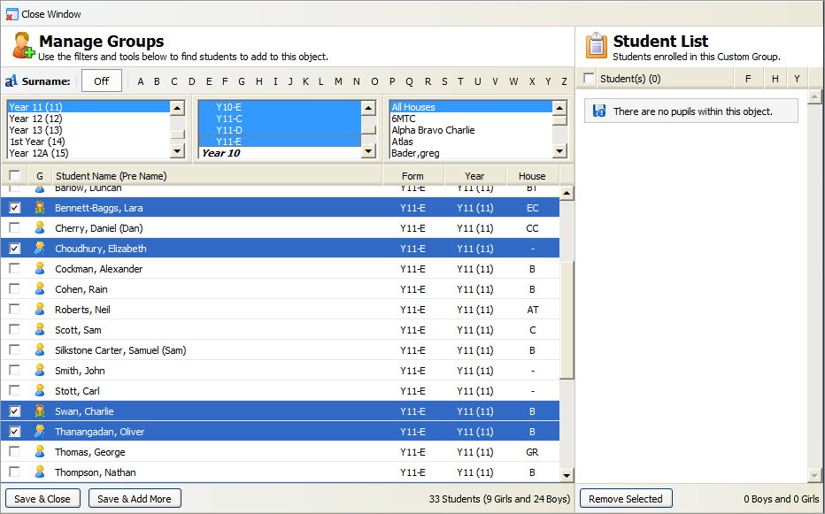 Create an iSAMS group step 3.