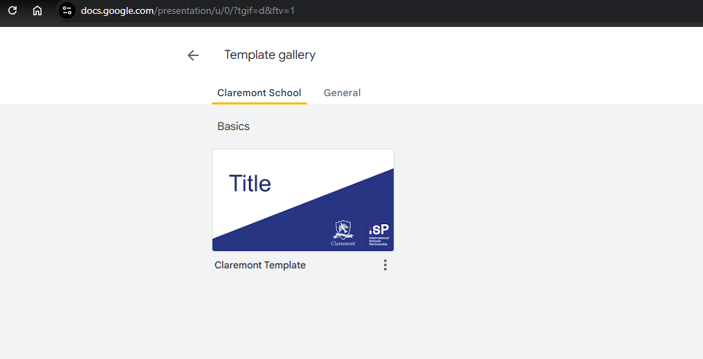 Presentation template step 3.