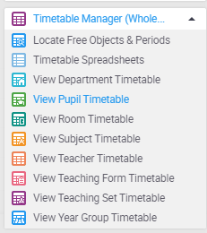 Timetable view step 1.
